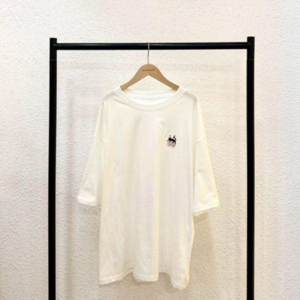 自訂款-黑貓電視刺繡小圖大踢 (MIT) 