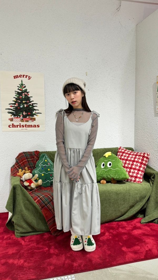 蝴蝶結綁帶蛋糕裙 