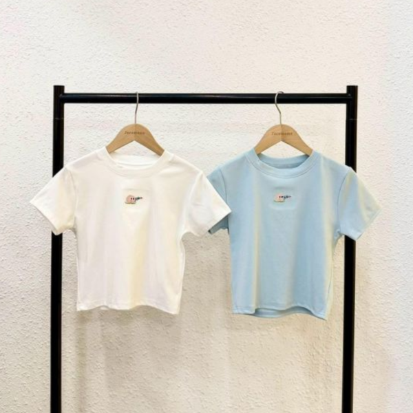 自訂款-桃子水槍刺繡圓領上衣 (MIT) 