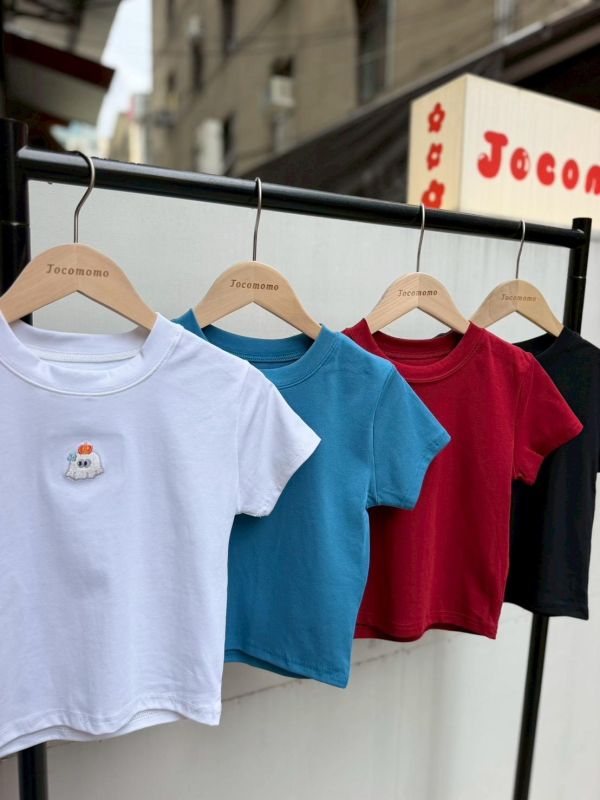 自訂款-南瓜小鬼刺繡圓領上衣 (MIT) 