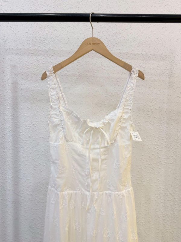 皺皺蕾絲小碎花洋裝 