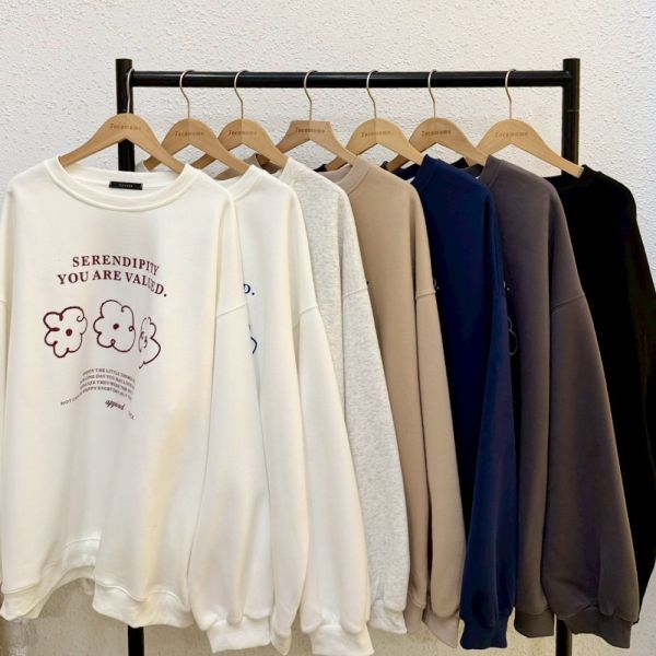 三朵小花英文大學踢 (無刷毛) 