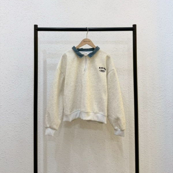 百搭牛仔領大學踢 (無刷毛) 