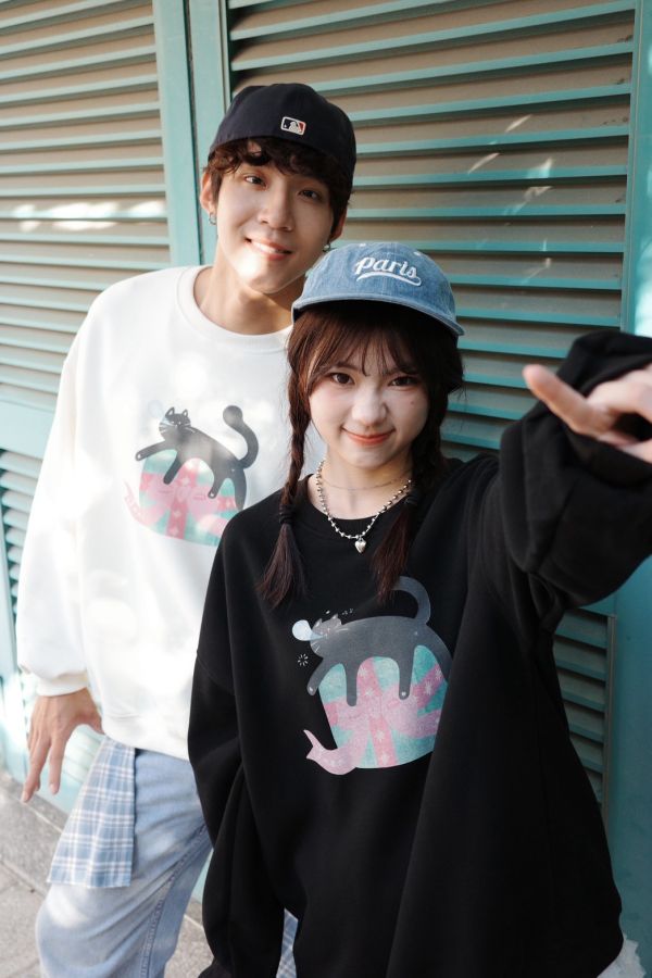 自訂款-黑貓打瞌睡大學踢 