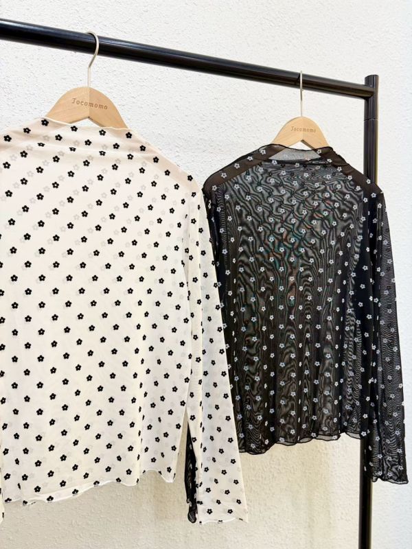 小花花長袖透膚 