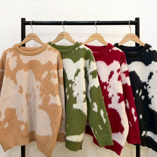 雲朵渲染圓領毛衣 