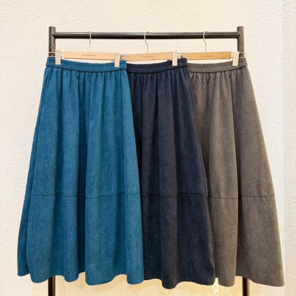 百搭素色坑條長裙 (冬) 