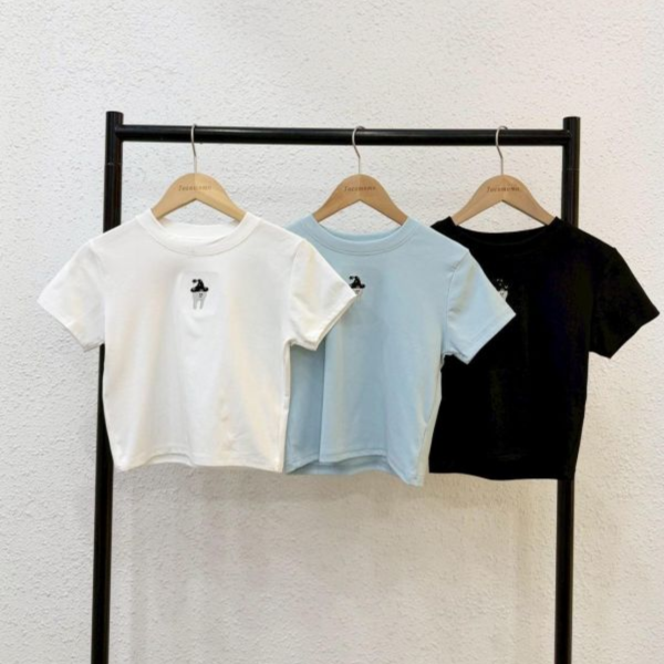 自訂款-魔法牙齒刺繡圓領上衣 (MIT) 