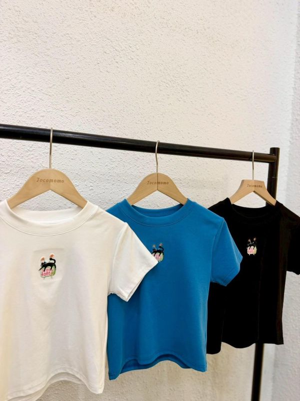 自訂款-黑貓電視刺繡圓領上衣 (MIT) 