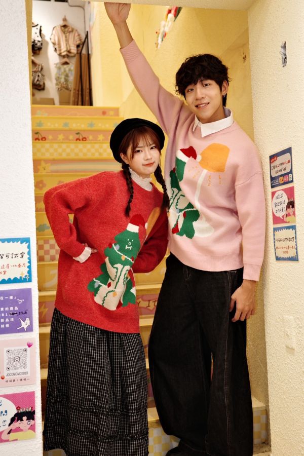 自訂款-檯燈聖誕樹毛衣 