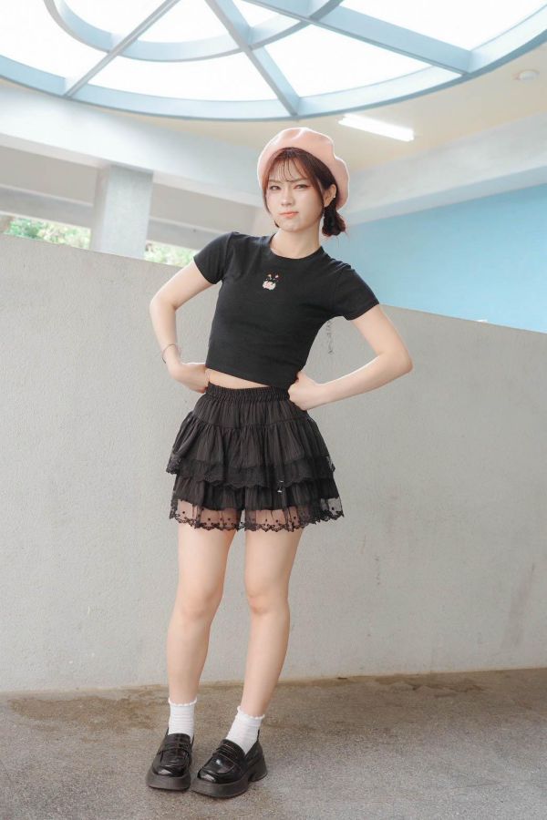 小點點蕾絲蛋糕裙 