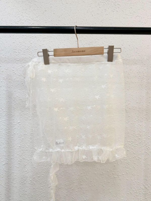 花邊網紗星星片裙 