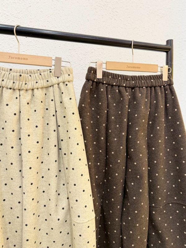 日系點點圓潤長褲 (冬) 