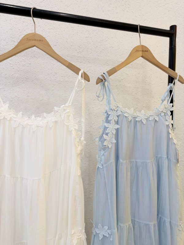 氣質立體花邊長洋裝 