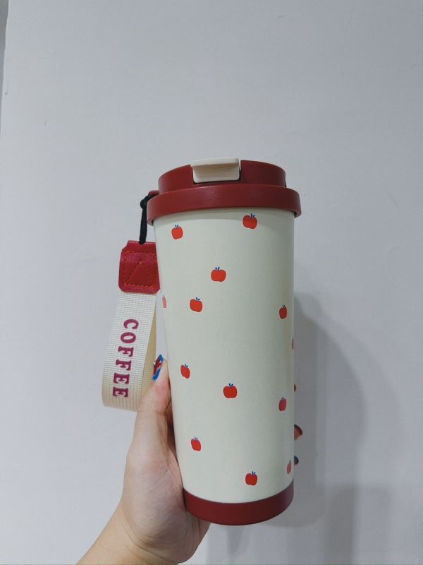 可愛插畫提帶咖啡杯 