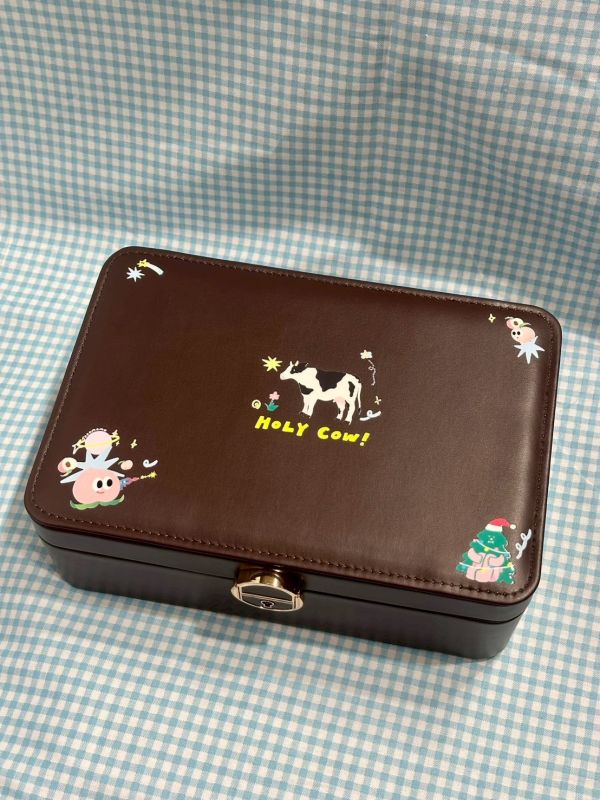 小插圖雙層飾品盒 