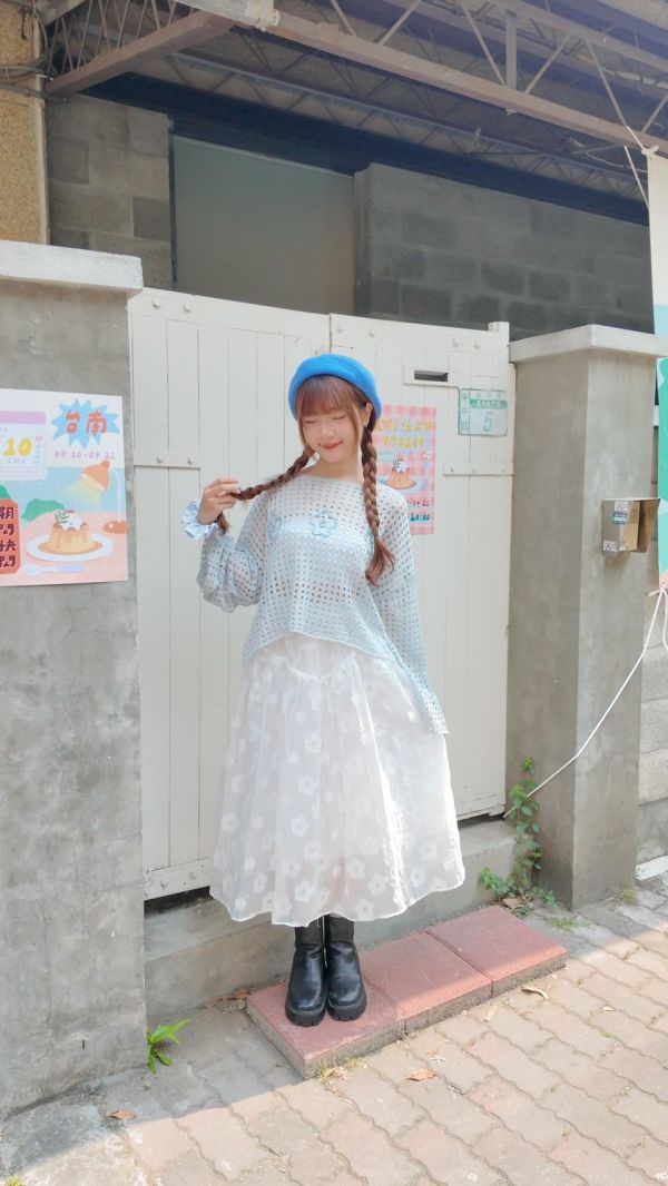 可愛大花花長裙 