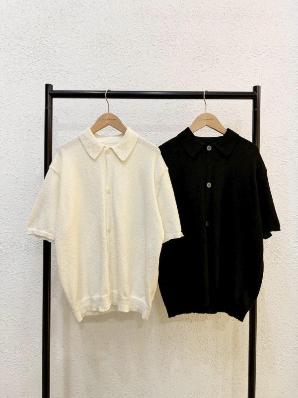 簡約柔軟針織襯衫 