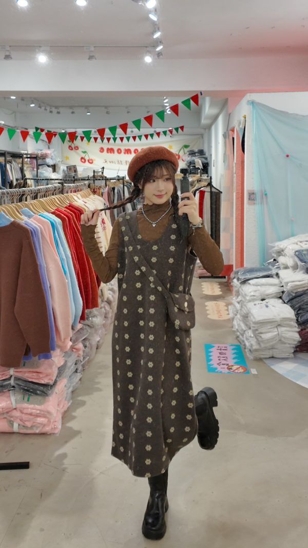 花花小包長洋裝 (冬) 