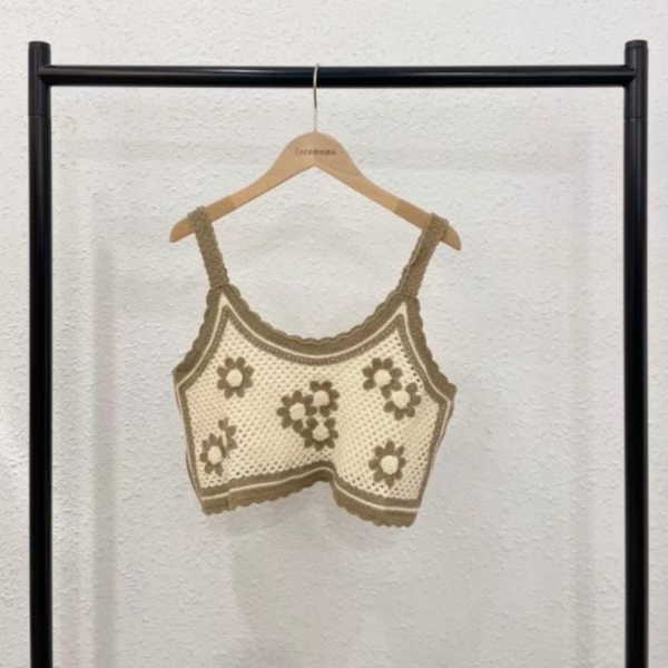 簍空太陽花小背心 