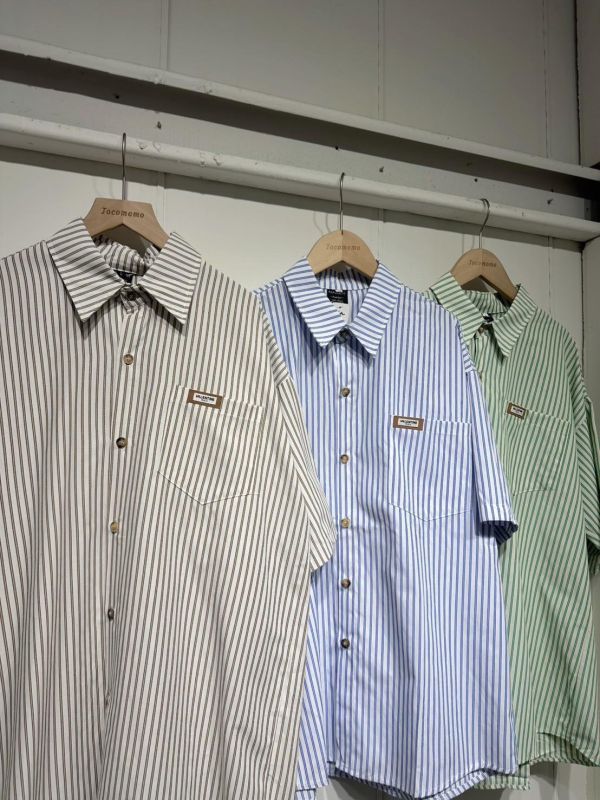 韓系直條紋襯衫 