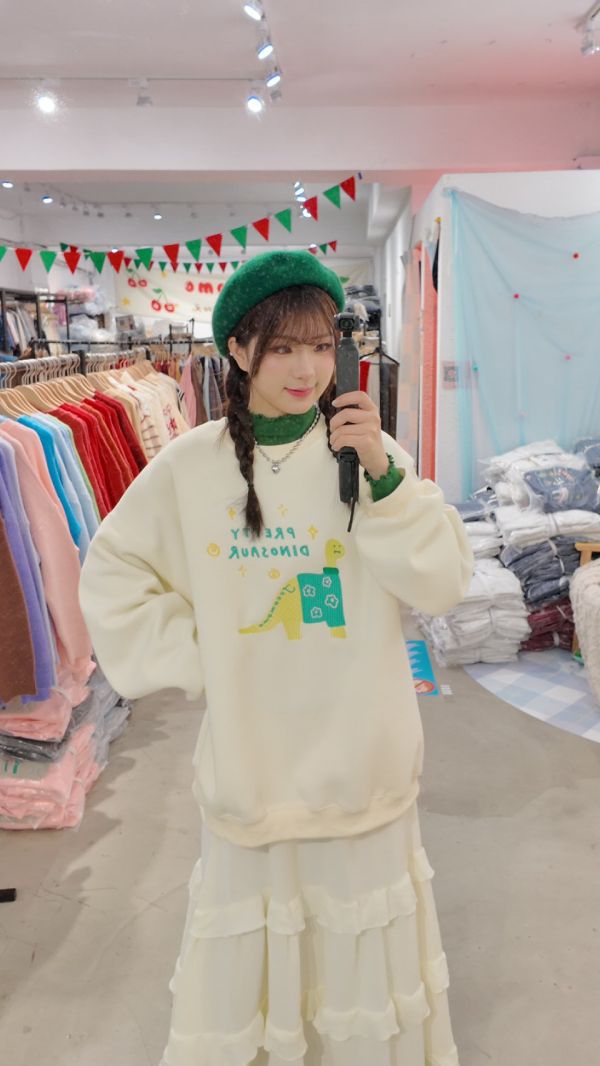 自訂款-漂亮恐龍刺繡大學踢 