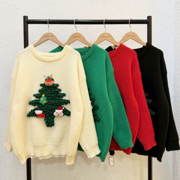 可愛毛線聖誕樹毛衣 