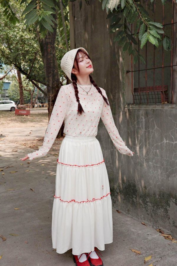 自訂款-蛋糕小狗撞色蛋糕裙 (MIT) 