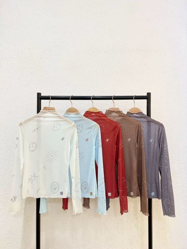 自訂款-手繪塗鴉長袖透膚 