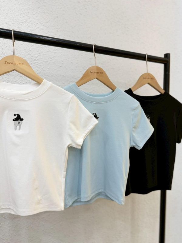 自訂款-魔法牙齒刺繡圓領上衣 (MIT) 