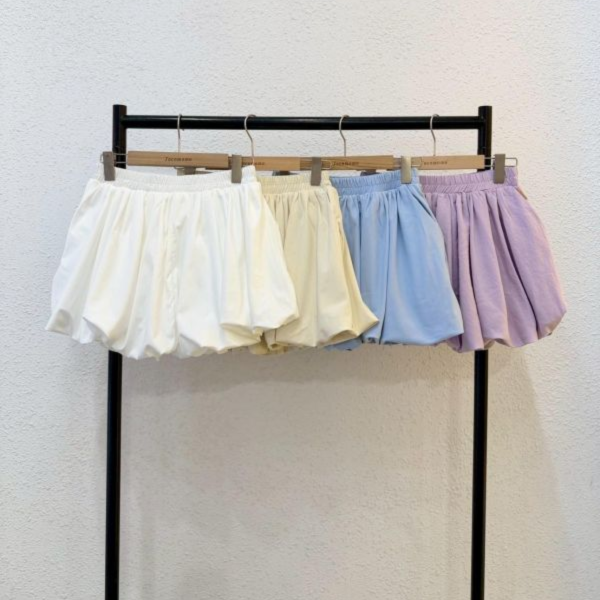 百搭澎澎素面短裙 