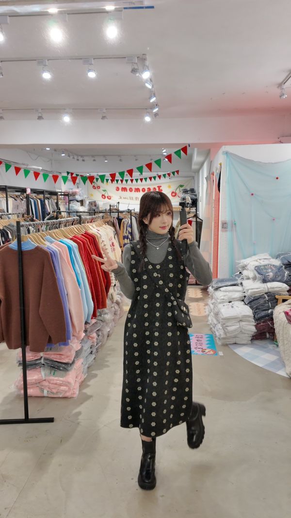 花花小包長洋裝 (冬) 