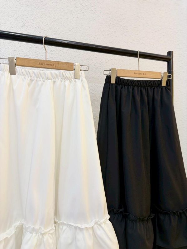 澎澎裙襬蕾絲長裙 