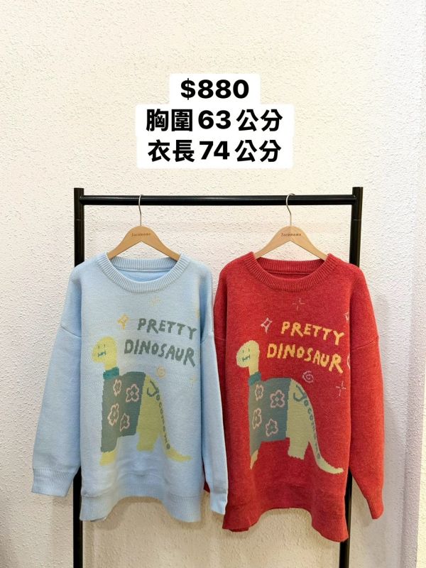 自訂款-漂亮恐龍毛衣 