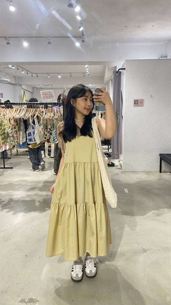 蝴蝶結綁帶蛋糕裙 