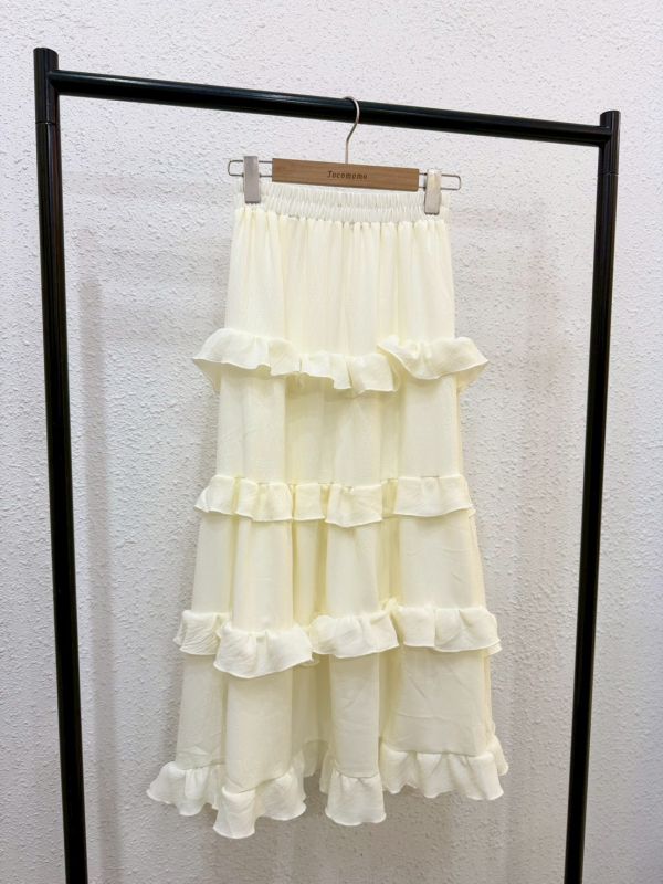 荷葉邊四層蛋糕裙 