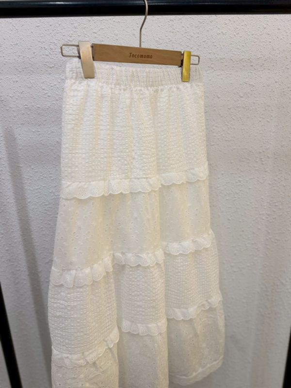 花邊拼接蛋糕裙 