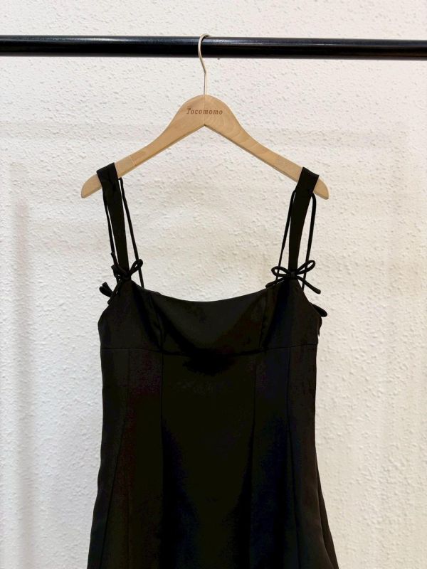 韓系拼接綁帶洋裝 