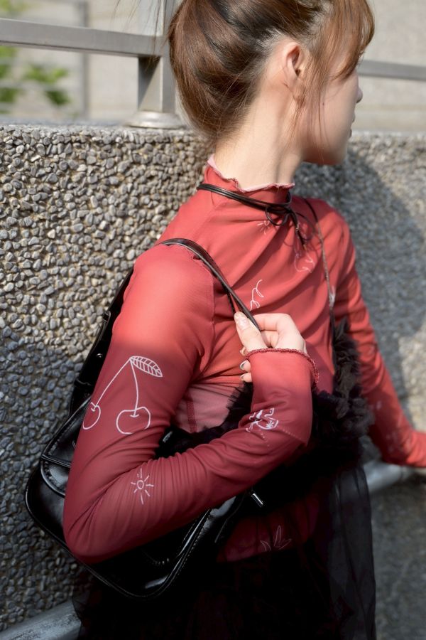 自訂款-手繪塗鴉長袖透膚 