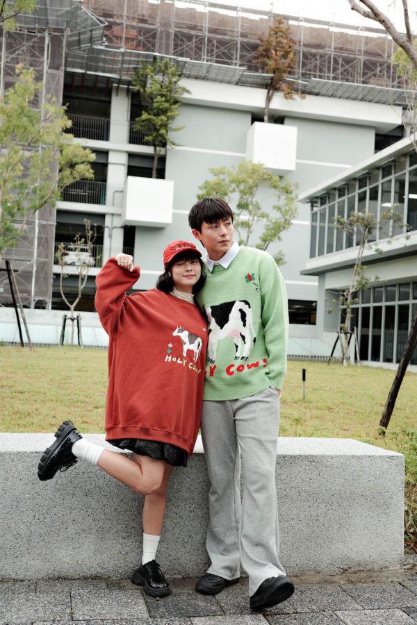 自訂款-可愛牛牛刺繡大學踢 