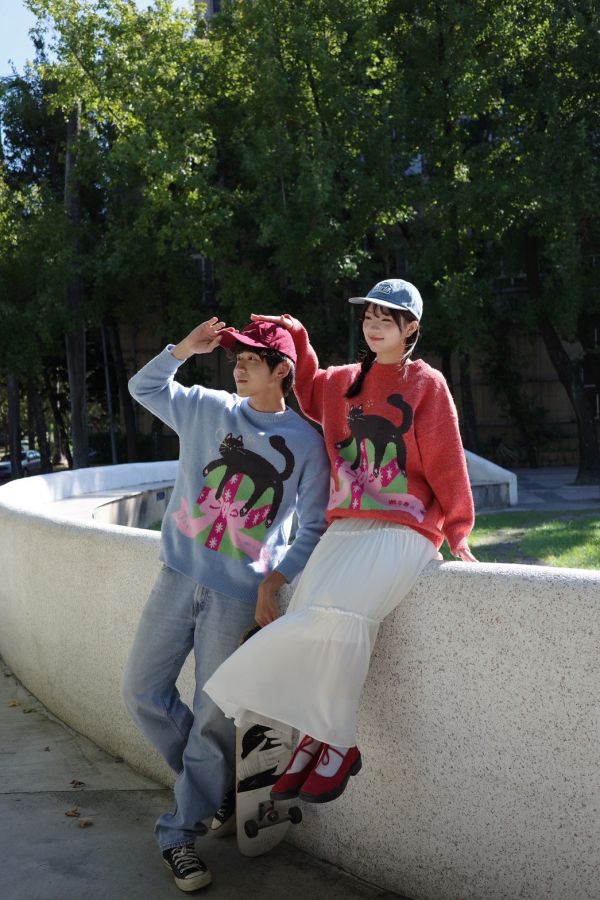 自訂款-黑貓打瞌睡毛衣 