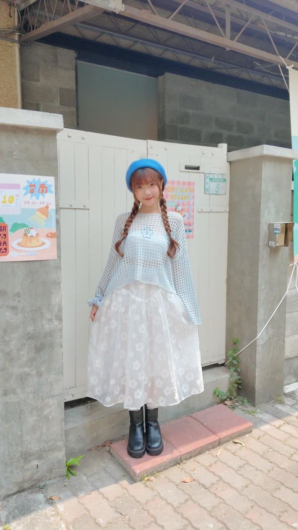 可愛大花花長裙 