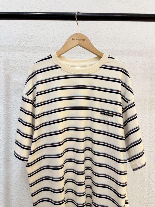 韓系簡約條紋大踢 