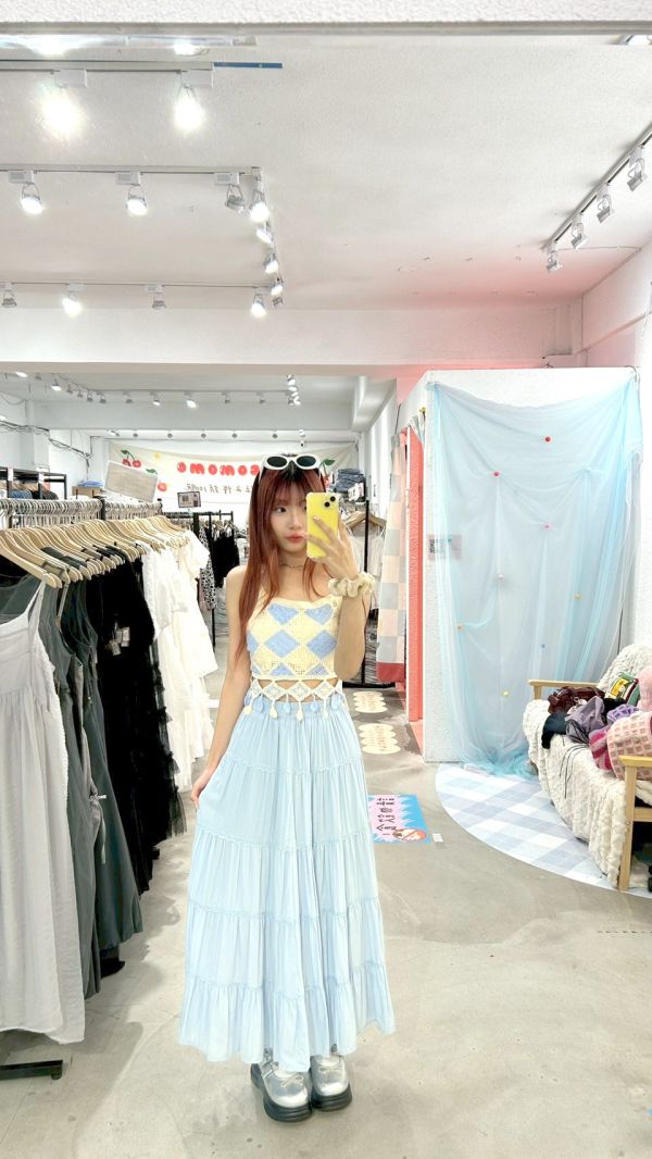 氣質小蕾絲蛋糕裙 