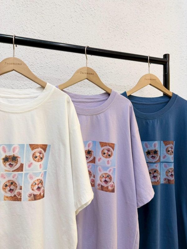 搞怪兔耳貓拍貼大踢 