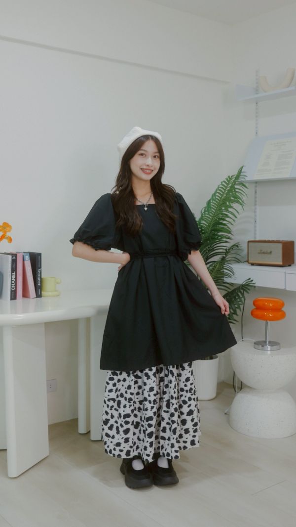 公主澎澎短洋裝 