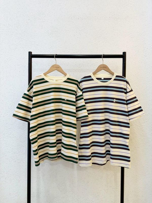 百搭撞色條紋大踢 