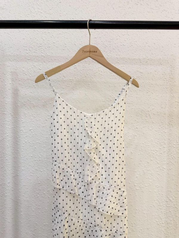 荷葉點點暗紋洋裝 