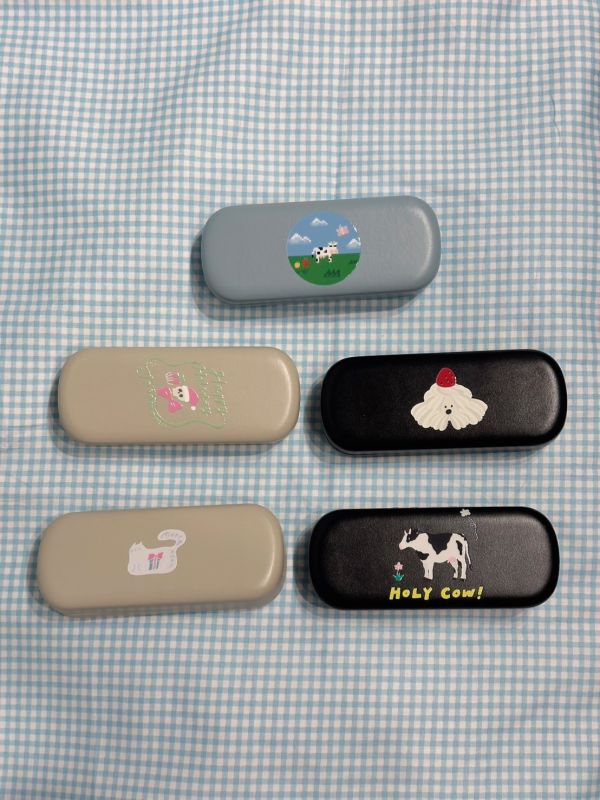 插畫眼鏡收納盒 