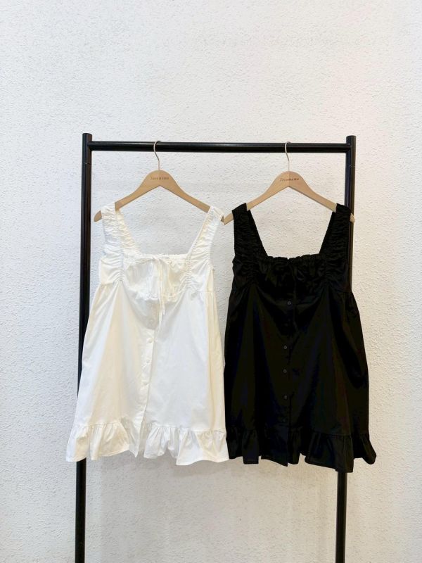 法式抓皺蝴蝶結罩衫 